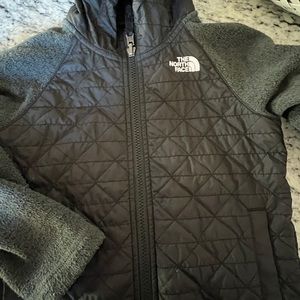North Face Water Repellant Quilted Sweater Fleece Jacket